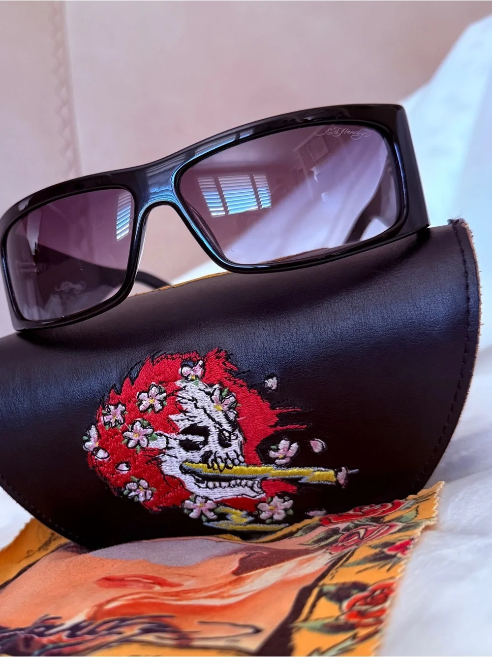 Vintage Ed Hard Beautiful Ghost Sunglasses